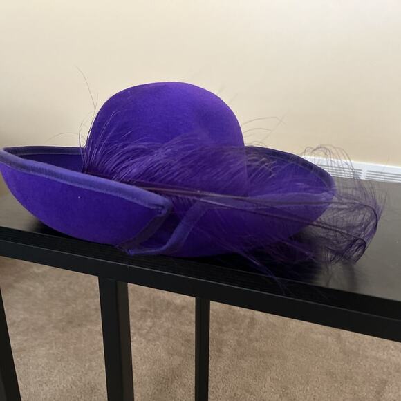 Jack Mcconnell Vintage hat, Purple Wool, Beautiful Unique. 100% Wool. - Picture 9 of 10